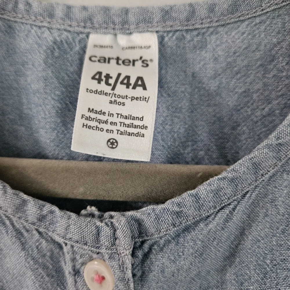Carter's denim girls top